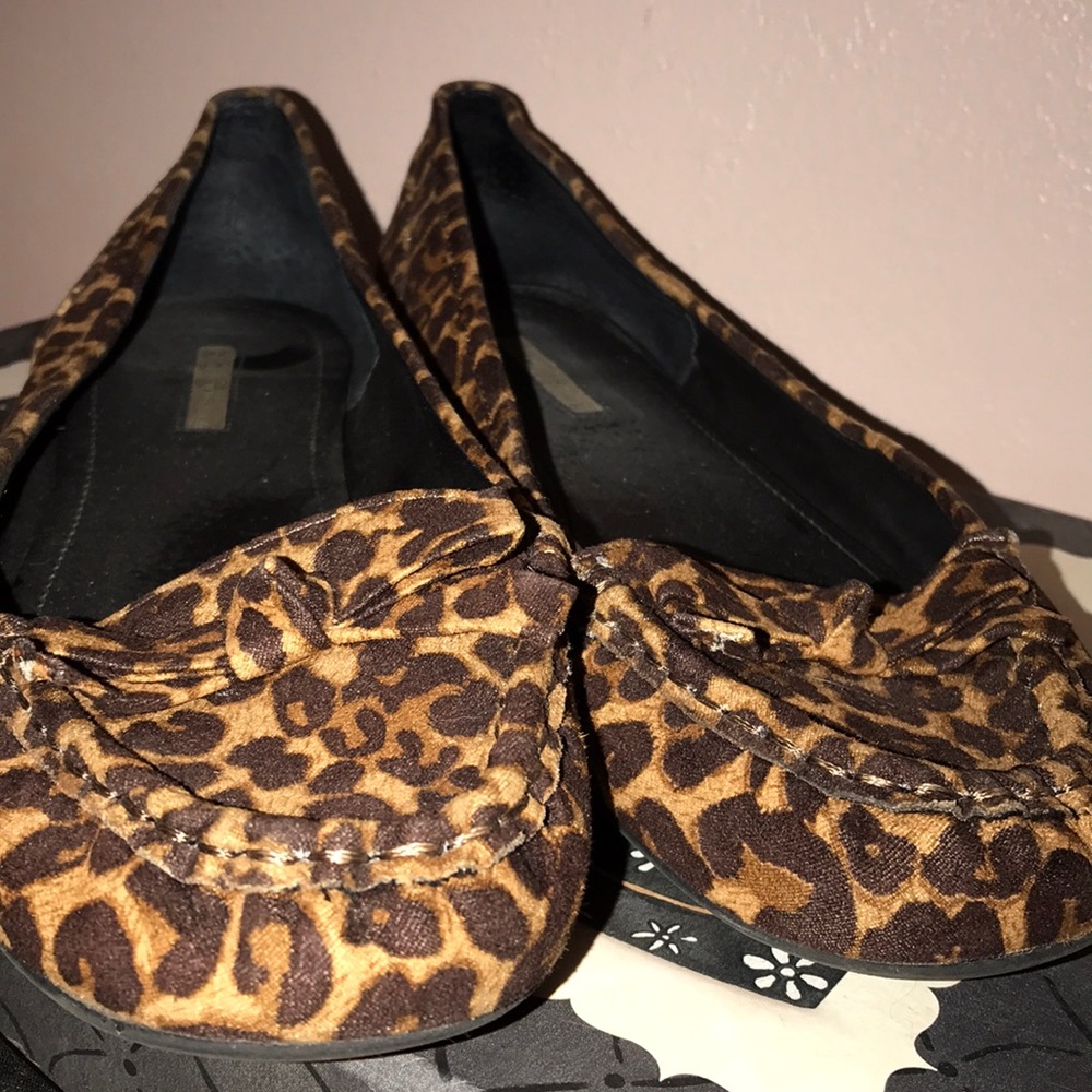 Leopard print loafers